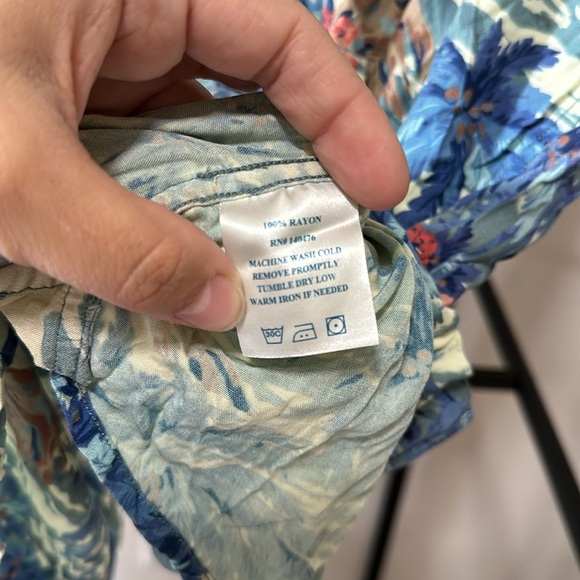 Faherty Kona Camp Button Down Hawaiian Shirt XL - Picture 5 of 6